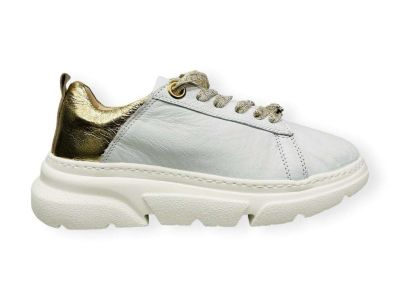 wave sneaker sarah nappa bianco laminato platino